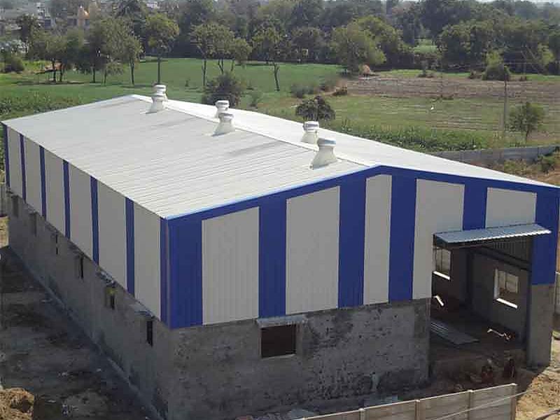 Industrial profile tin shed application