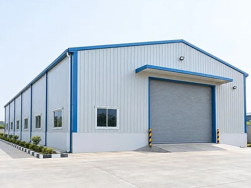 Profile sheet shed roofing